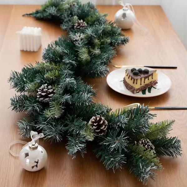 Christmas Garland Artificial Flower Runner