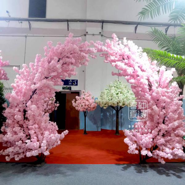 Pink Flowers Arch Wedding Decoration