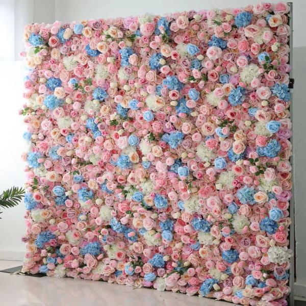 Rose Artificial Flower Wall Backdrop